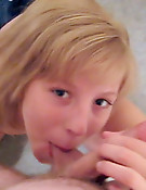 Nubile Chastity shows off her oral talents by sucking on balls and cock